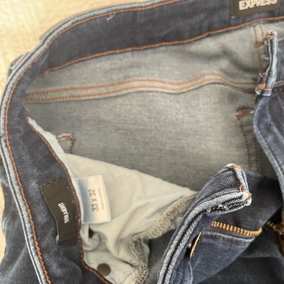 Express hyper stretch slim fit jeans 2 pair 33/32 and 3 pair of 34/32. $20 each. - Picture 8 of 12